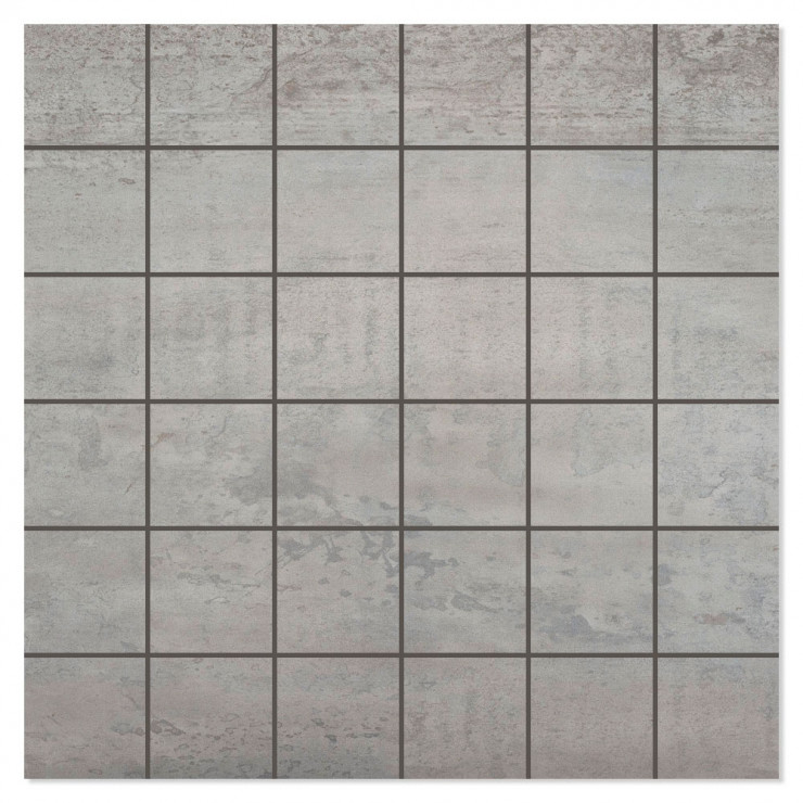 Mosaik Klinker Acier Grå Mat 30x30 (5x5) cm-0